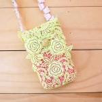Iphone Case, Lace Bag With Strap, Lime Green And..
