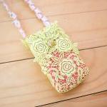 Iphone Case, Lace Bag With Strap, Lime Green And..
