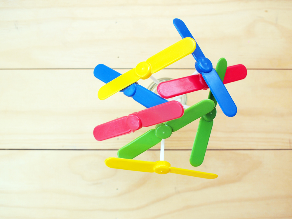Colorful Plastic Copter Toys, Mix Color