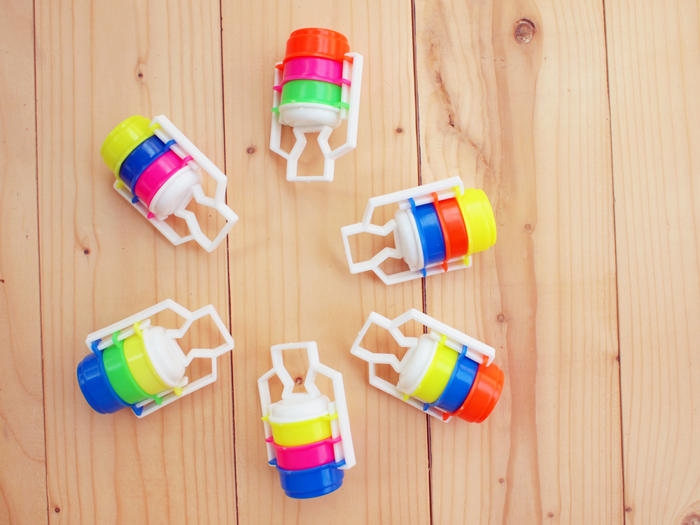 Colorful Plastic Bento Toy, Set Of 4